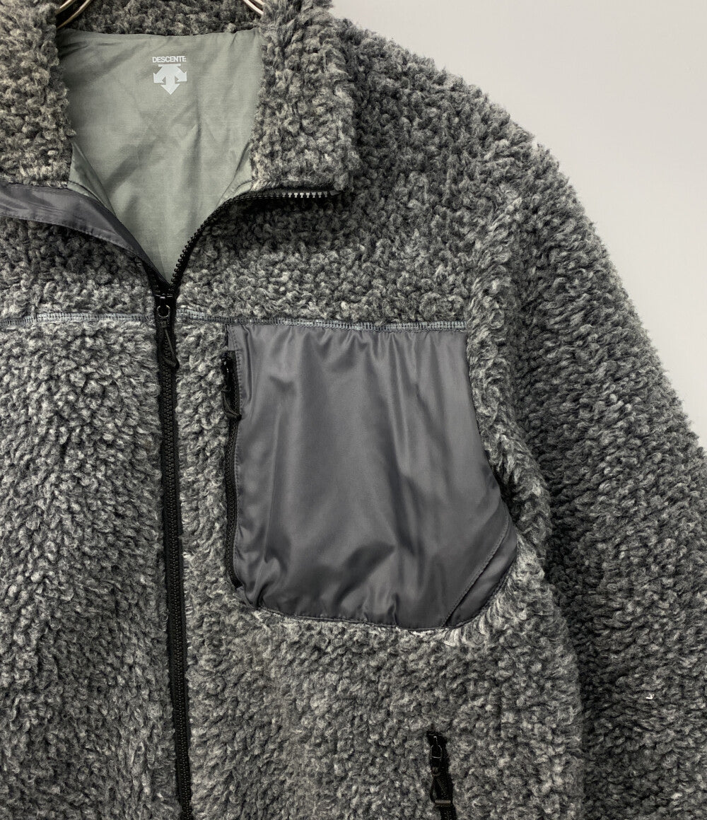 DESCENTE ボアフリースジャケット BOA FLEECE JACKET グレー 19AW メンズ SIZE M デサント