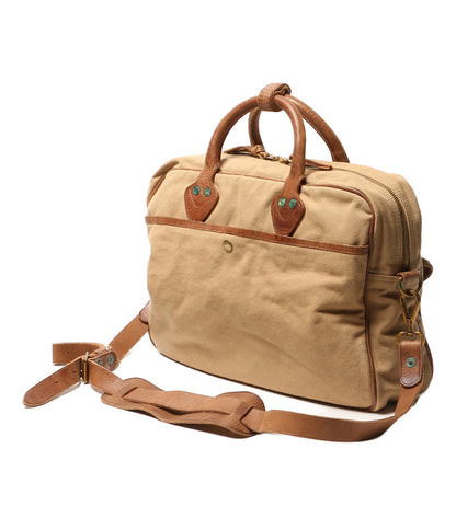 RRL RALPH LAUREN レザートリム キャンバス ブリーフケース ヴィンテージ加工 メンズ ダブルアールエル