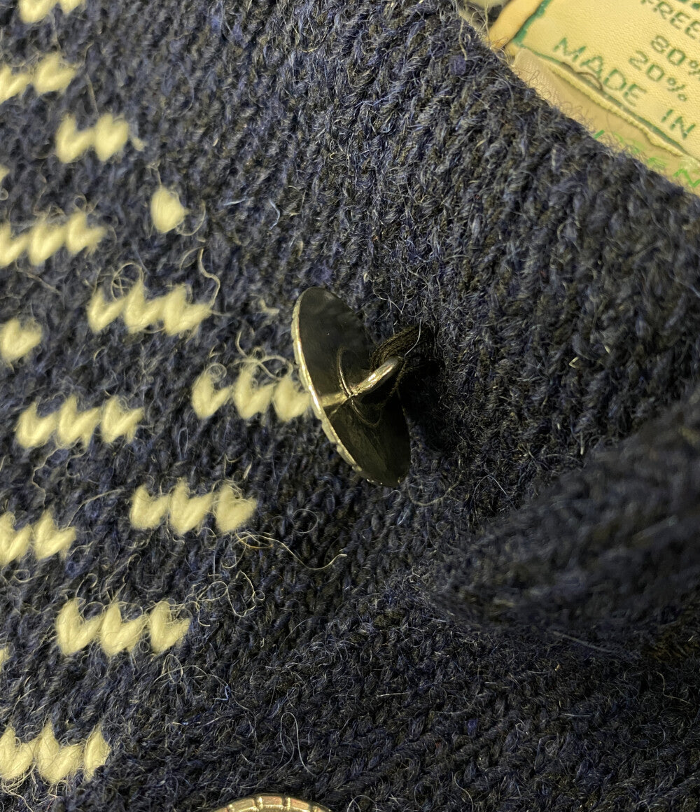 L.L.Bean バーズアイカーディガン 丸首 80s メンズ SIZE L エルエルビーン
