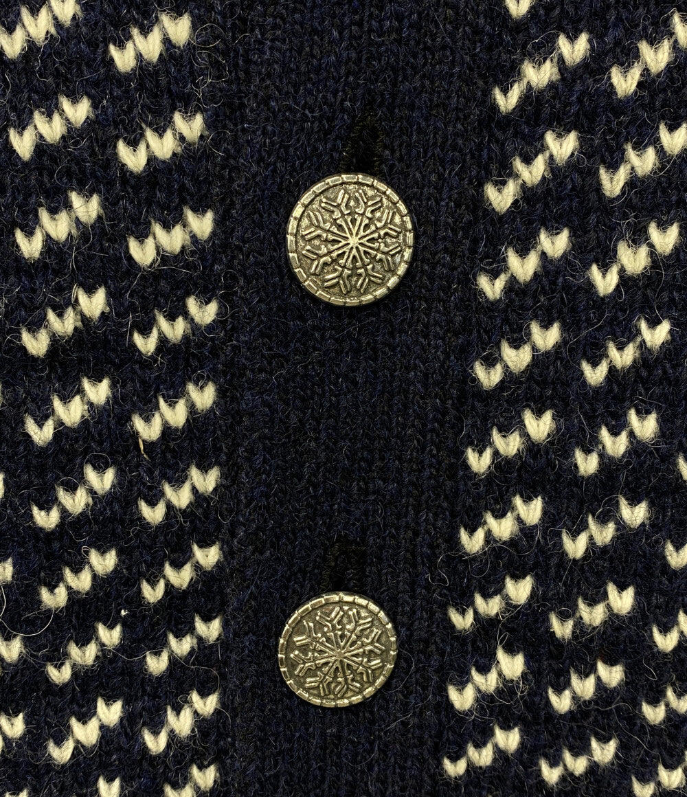 L.L.Bean バーズアイカーディガン 丸首 80s メンズ SIZE L エルエルビーン
