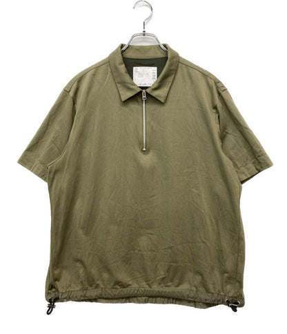 sacai 半袖Ｔシャツ ハーフジップポロシャツ カーキ 25-03691M メンズ SIZE 2 サカイ