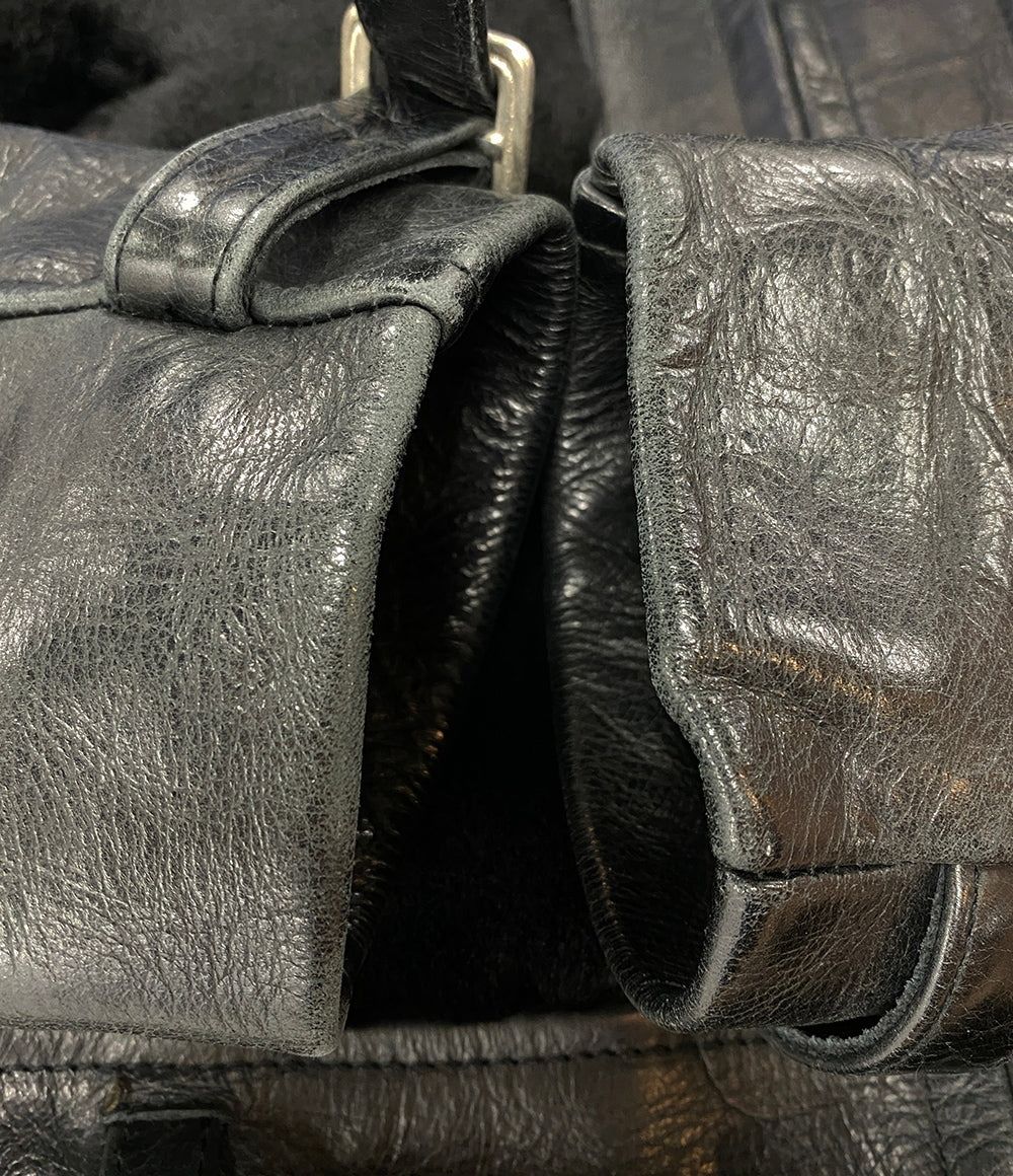 HARLEY DAVIDSON グリズリージャケット 牛革 羊毛皮 ブラック メンズ SIZE M ハーレーダビッドソン