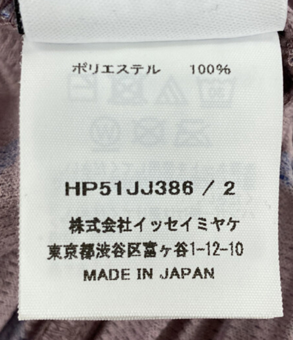 HOMME PLISSE ISSEY MIYAKE 半袖シャツ WIND SPEED プリーツシャツ 総柄 メンズ SIZE 2 オム プリッセ イッセイミヤケ