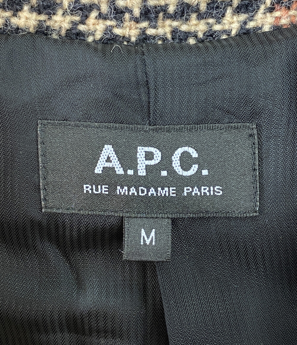 美品 A.P.C. ステンカラーコート ウール Manteau Etienne 1110221 メンズ SIZE M アーペーセー