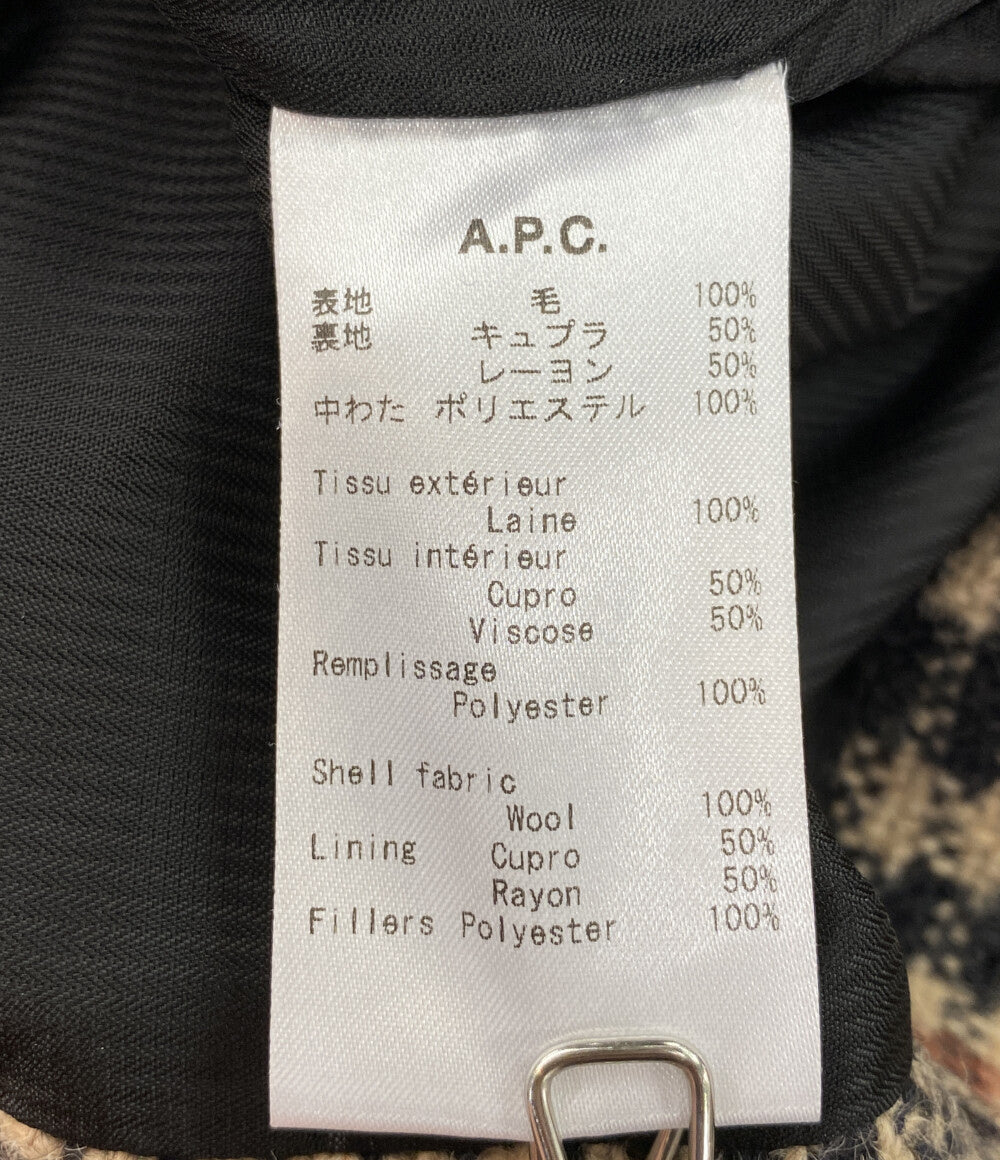 美品 A.P.C. ステンカラーコート ウール Manteau Etienne 1110221 メンズ SIZE M アーペーセー