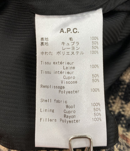 美品 A.P.C. ステンカラーコート ウール Manteau Etienne 1110221 メンズ SIZE M アーペーセー