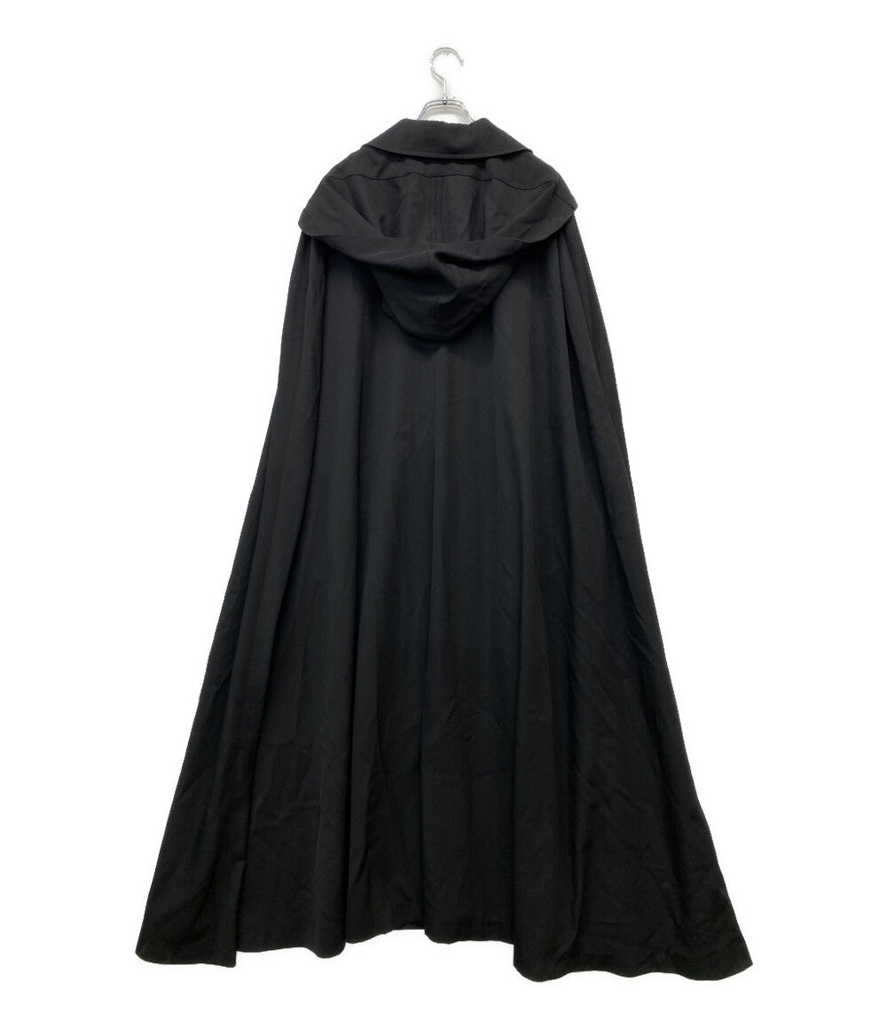 YOHJI YAMAMOTO POUR HOMME アーカイブ ポンチョコート 80s 丸ロゴ ウールギャバ メンズ SIZE M ヨウジヤマモトプールオム