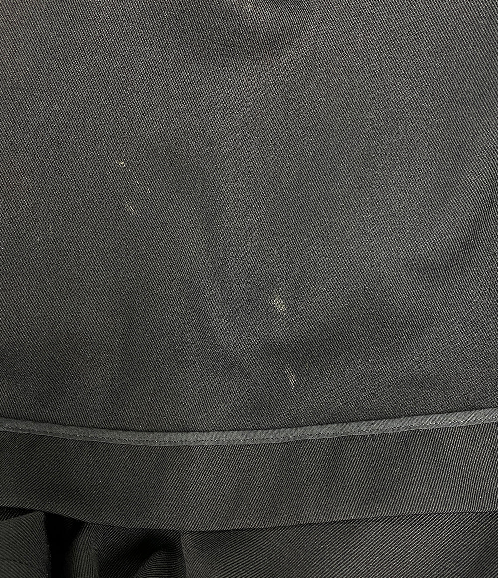 YOHJI YAMAMOTO POUR HOMME アーカイブ ポンチョコート 80s 丸ロゴ ウールギャバ メンズ SIZE M ヨウジヤマモトプールオム