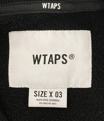美品 WTAPS スウェット Academy Sweater Cotton ブラック 261ATDT-CSM04 メンズ SIZE 03 ダブルタップス