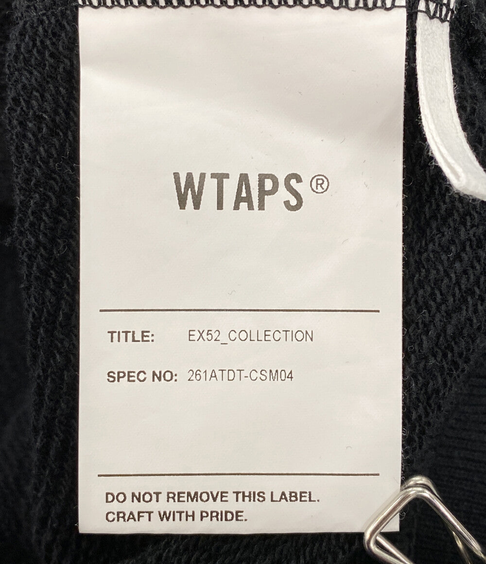 美品 WTAPS スウェット Academy Sweater Cotton ブラック 261ATDT-CSM04 メンズ SIZE 03 ダブルタップス