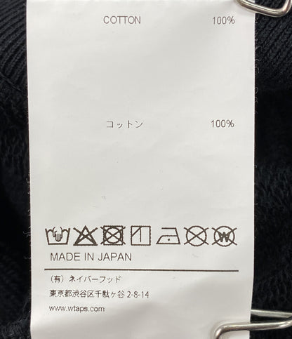 美品 WTAPS スウェット Academy Sweater Cotton ブラック 261ATDT-CSM04 メンズ SIZE 03 ダブルタップス