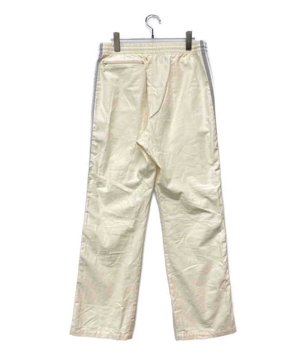 NEEDLES トラックパンツ nano universe別注 Back Sateen アイボリー NS1667 メンズ SIZE M ニードルズ