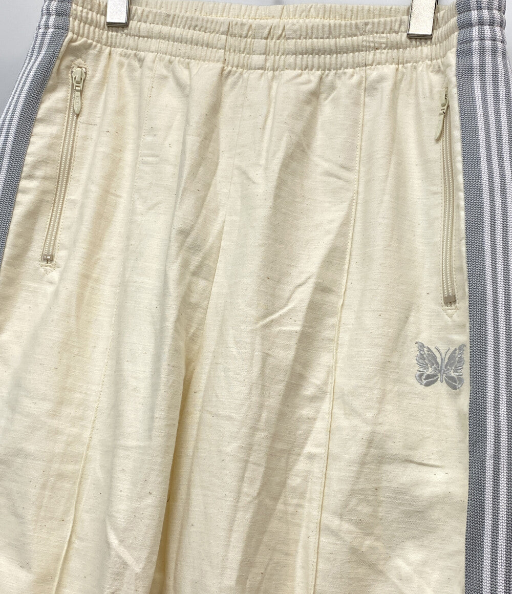 NEEDLES トラックパンツ nano universe別注 Back Sateen アイボリー NS1667 メンズ SIZE M ニードルズ