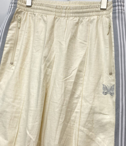 NEEDLES トラックパンツ nano universe別注 Back Sateen アイボリー NS1667 メンズ SIZE M ニードルズ