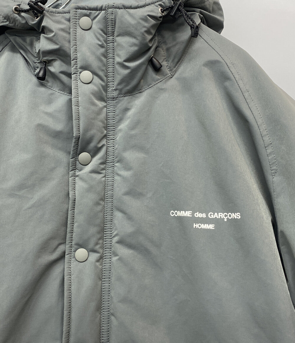 COMME des GARCONS HOMME フーデッド ダウンコート 21AW グレー HH-C010 メンズ SIZE S コムデギャルソンオム