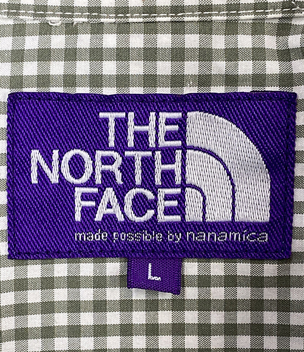 THE NORTH FACE PURPLE LABEL 長袖シャツ Regular Collar Gingham Field Shirt メンズ SIZE L ザノースフェイスパープルレーベル