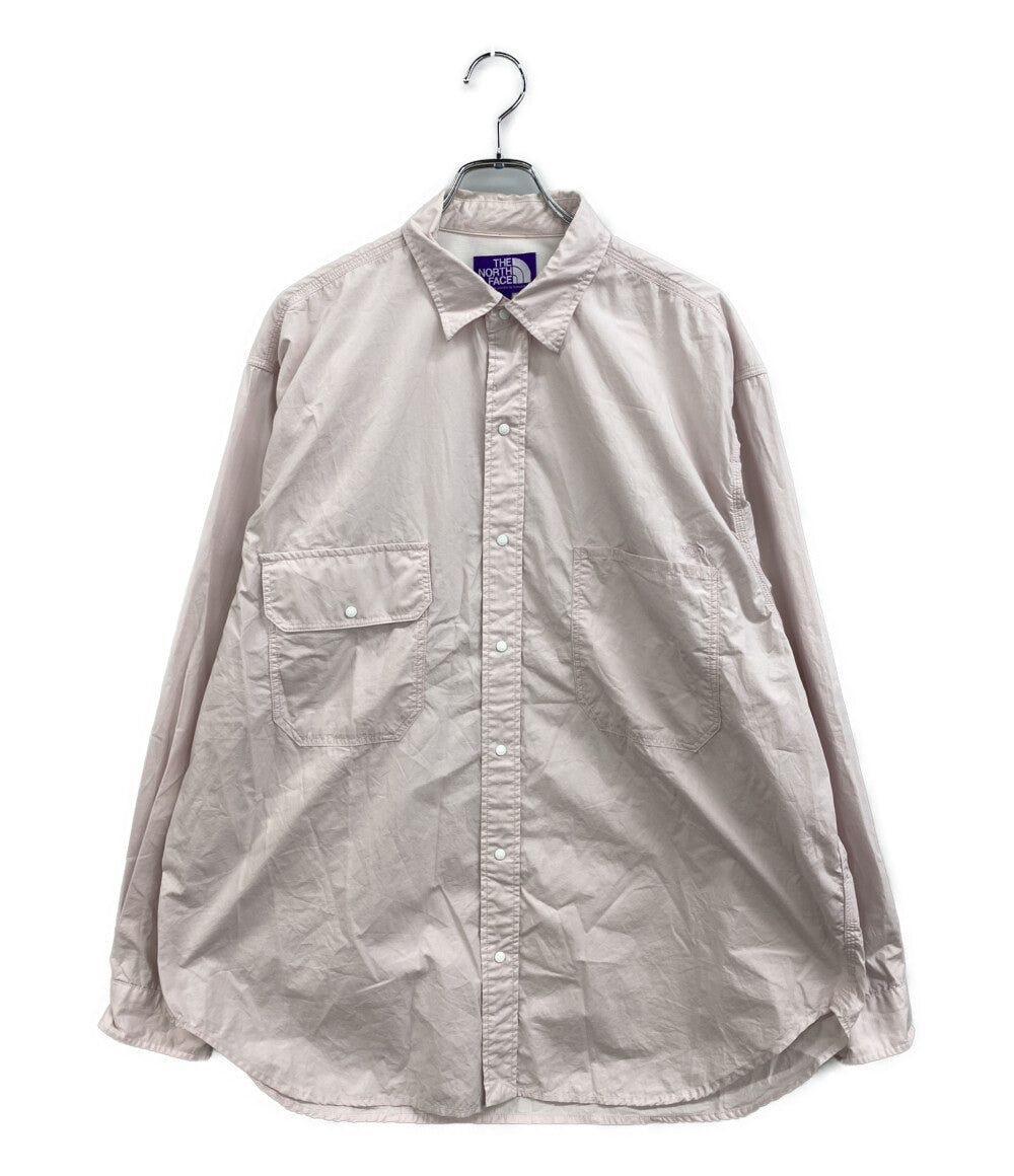 THE NORTH FACE PURPLE LABEL 長袖シャツ Field Typewriter Shirt ピンク メンズ SIZE L ザノースフェイスパープルレーベル