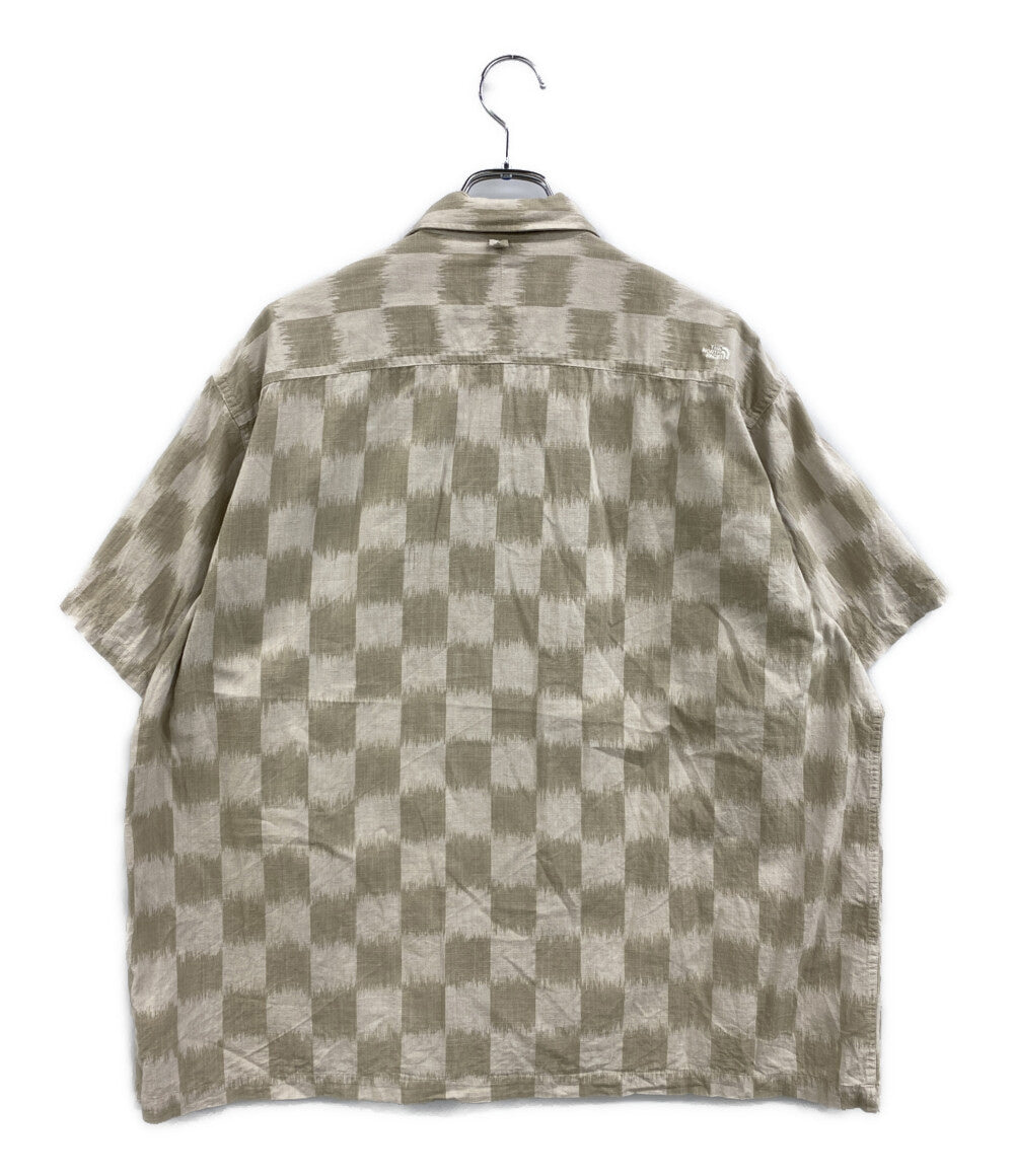 THE NORTH FACE PURPLE LABEL 半袖シャツ Open Collar Checkerboard Field S S Shirt メンズ SIZE L ザノースフェイスパープルレーベル