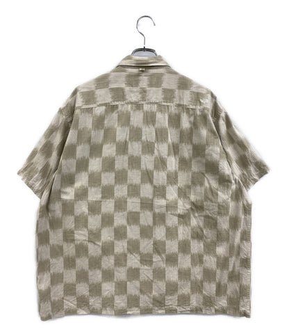 THE NORTH FACE PURPLE LABEL 半袖シャツ Open Collar Checkerboard Field S S Shirt メンズ SIZE L ザノースフェイスパープルレーベル