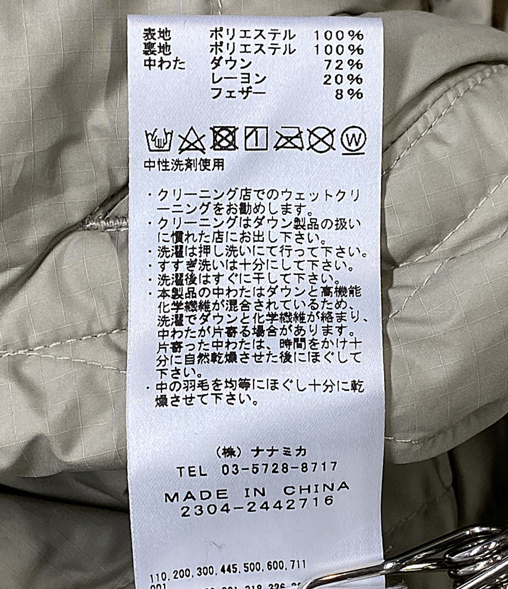 THE NORTH FACE PURPLE LABEL ダウンポンチョ Field Down Poncho ベージュ メンズ SIZE M ザノースフェイスパープルレーベル