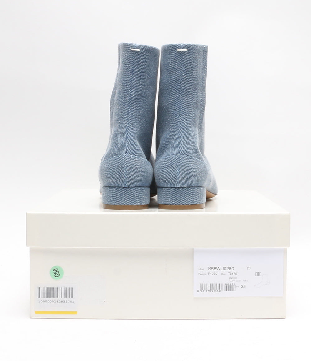 Maison Margiela 22 メゾンマルジェラ 4ステッチ ポインテッドデニムブーツ 20AW レディース SIZE 35