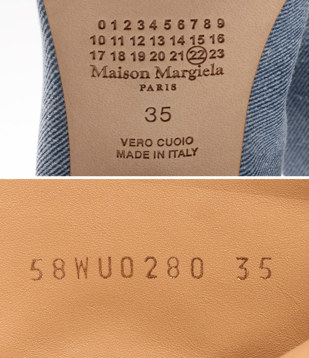 Maison Margiela 22 メゾンマルジェラ 4ステッチ ポインテッドデニムブーツ 20AW レディース SIZE 35