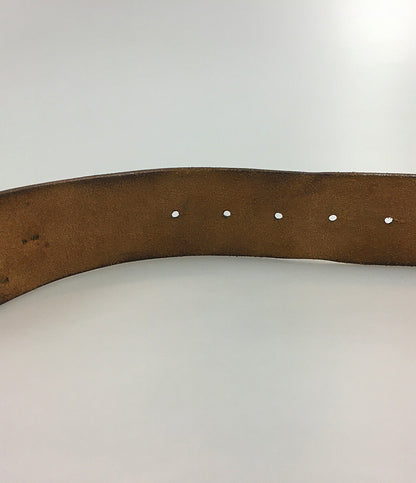 美品 RRL RALPH LAUREN ヴィンテージ加工ロゴスタッズベルト メンズ SIZE 30 ダブルアールエル