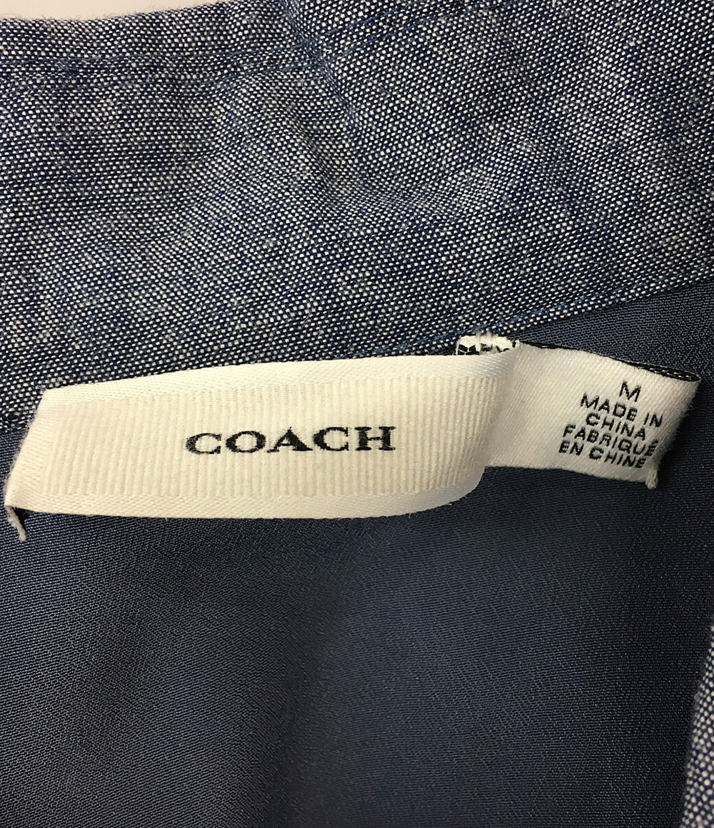 コーチ  半袖ワンピース シャンブレードレス      レディース SIZE M  COACH