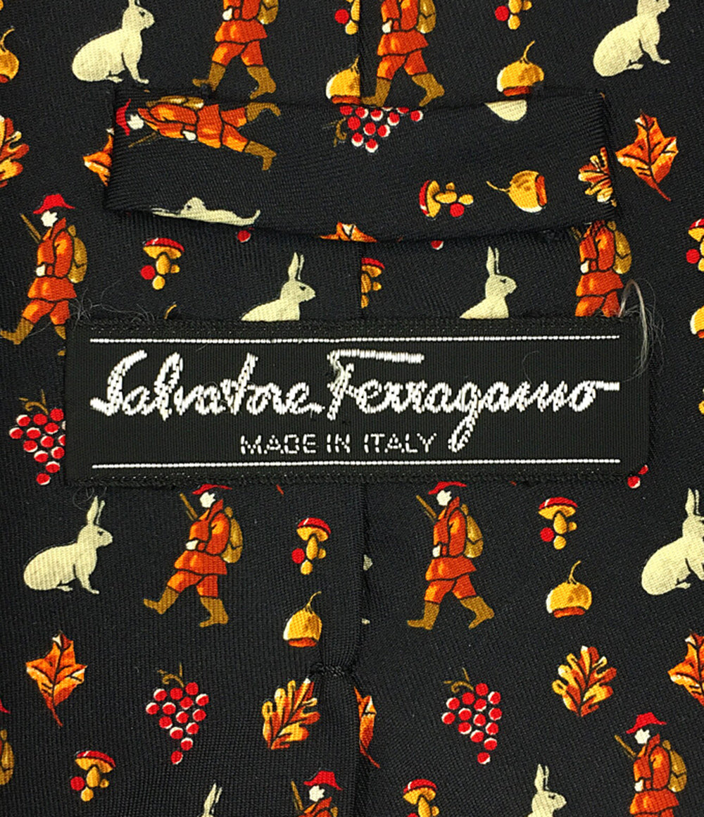 サルヴァトーレフェラガモ  ネクタイ ウサギ フルーツ      メンズ   Salvatore Ferragamo