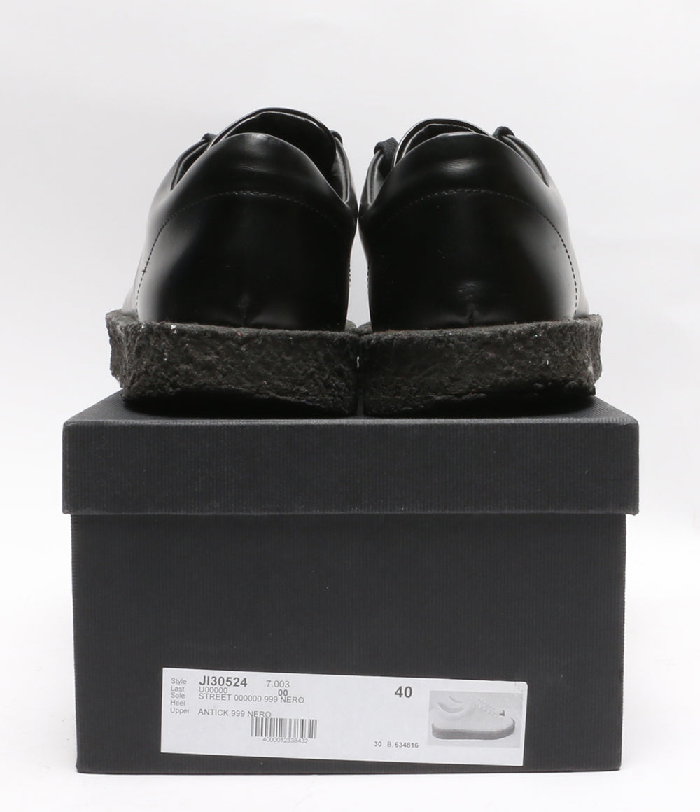 ジルサンダー  スニーカー BLACK LACE-UP PLATFORM BOOTS      メンズ SIZE 40  Jil sander