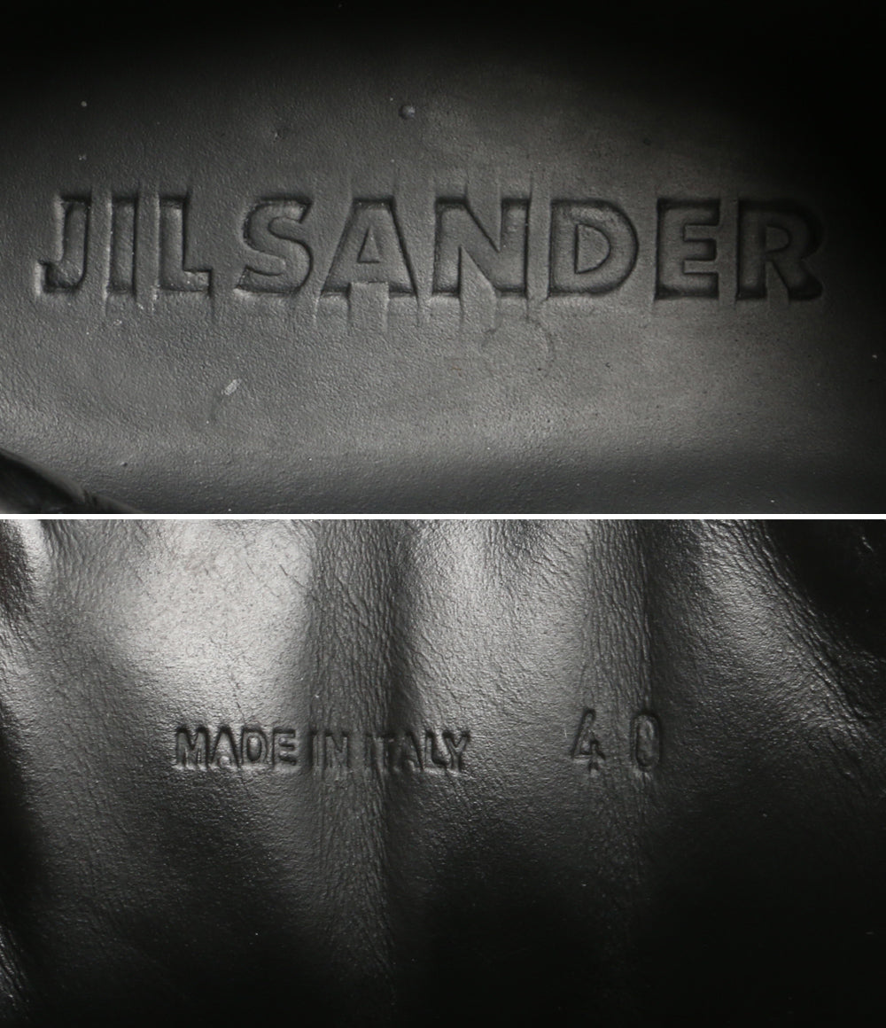 Jil sander スニーカー BLACK LACE-UP PLATFORM BOOTS メンズ SIZE 40 ジルサンダー