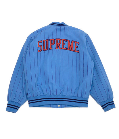 シュプリーム  スタジャン Pinstripe Varsity Jacket      メンズ SIZE S  Supreme