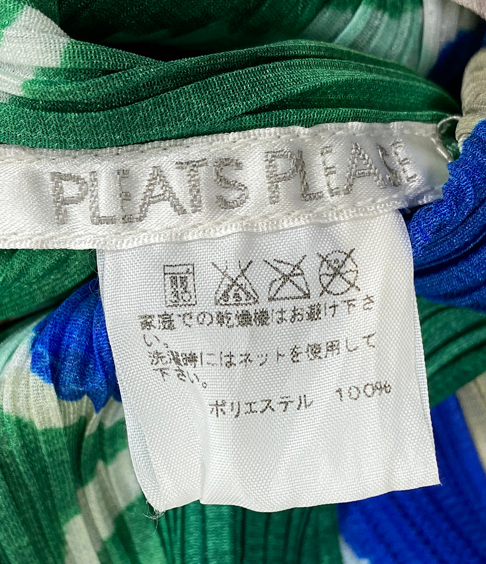 プリーツプリーズ 美品 ノースリーブワンピース ジオメトリックワンピース 幾何学 15ss    PP51-JH642 レディース SIZE 3  PLEATS PLEASE