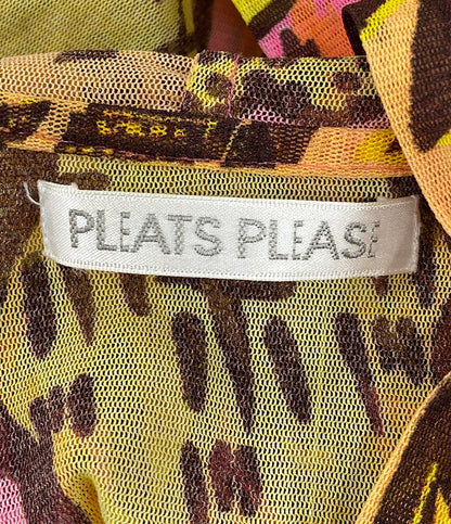 プリーツプリーズ 美品 パーカー 漫画ふきだし総柄 07ss     レディース SIZE 3  PLEATS PLEASE ISSEY MIYAKE