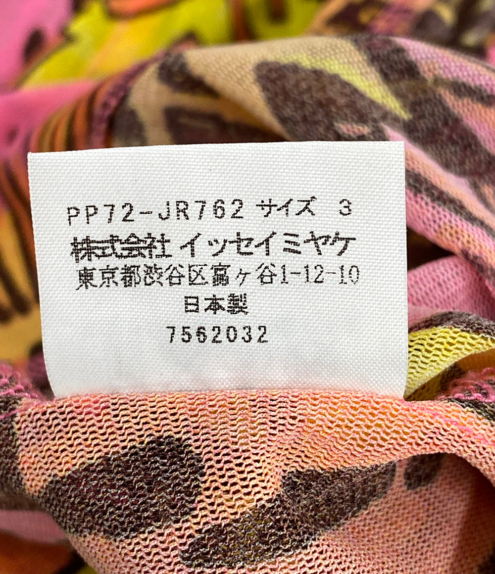 プリーツプリーズ 美品 パーカー 漫画ふきだし総柄 07ss     レディース SIZE 3  PLEATS PLEASE ISSEY MIYAKE