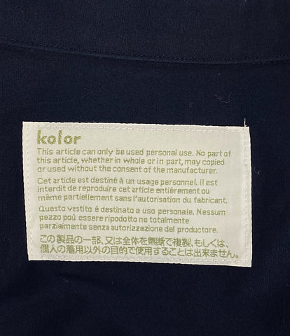 カラー  長袖シャツ ブロードニット切替      メンズ SIZE 2  kolor