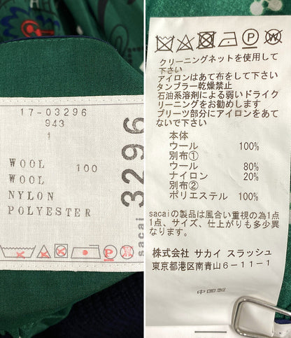 サカイ  ニット プリーツドッキング タートルネック      レディース SIZE 1  sacai