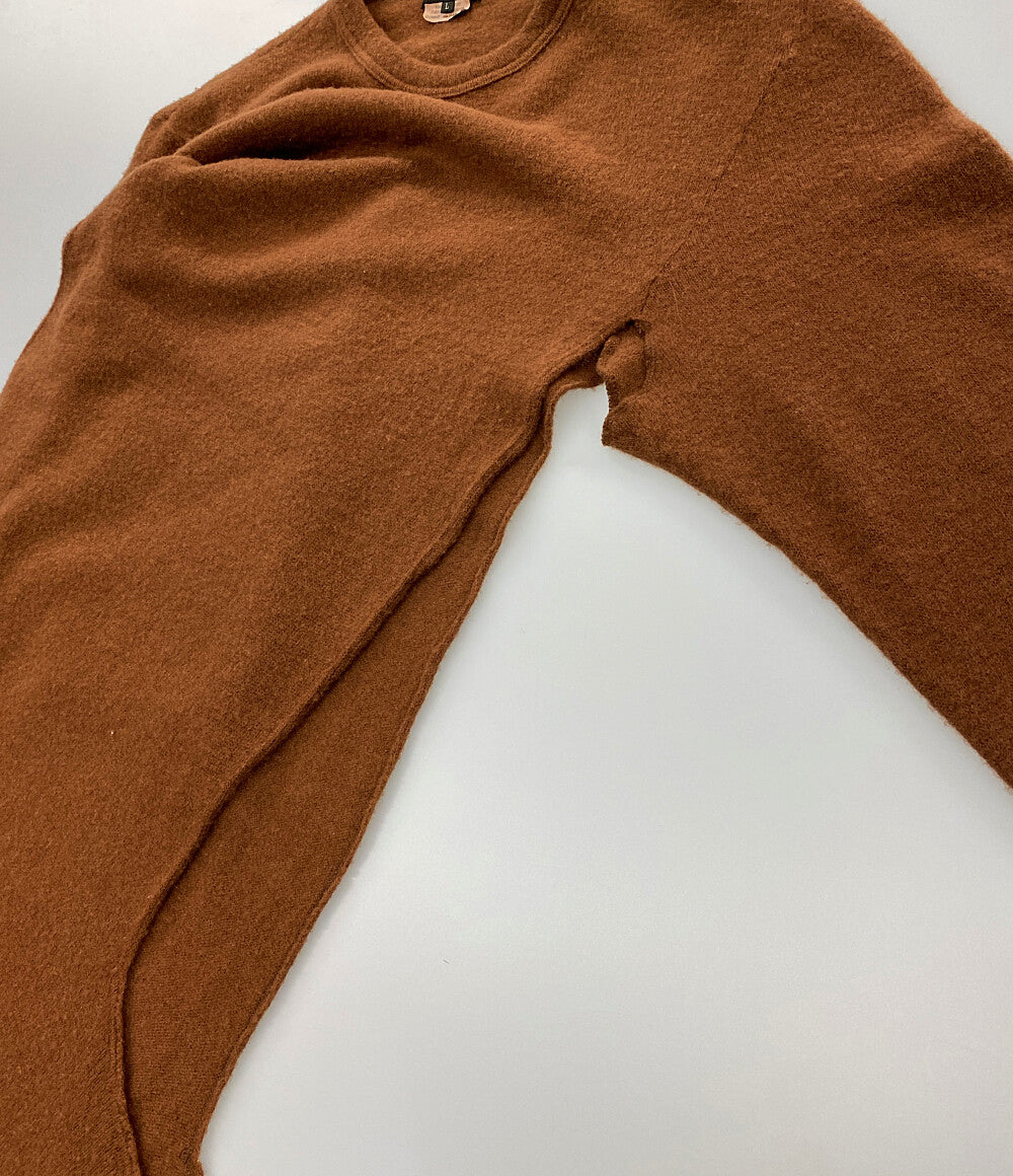 COMME des GARCONS HOMME PLUS ニット サイドスリット ブラウン 22aw