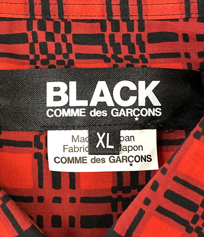 ブラックコムデギャルソン 美品 長袖シャツ L S CHECK SHIRT 23aw     メンズ SIZE XL  BLACK COMME des GARCONS