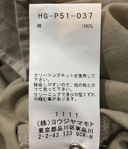 ヨウジヤマモトプールオム  コットンワイドイージーパンツ 22ss    HG-P51-037 メンズ SIZE 2  Yohji Yamamoto POUR HOMME