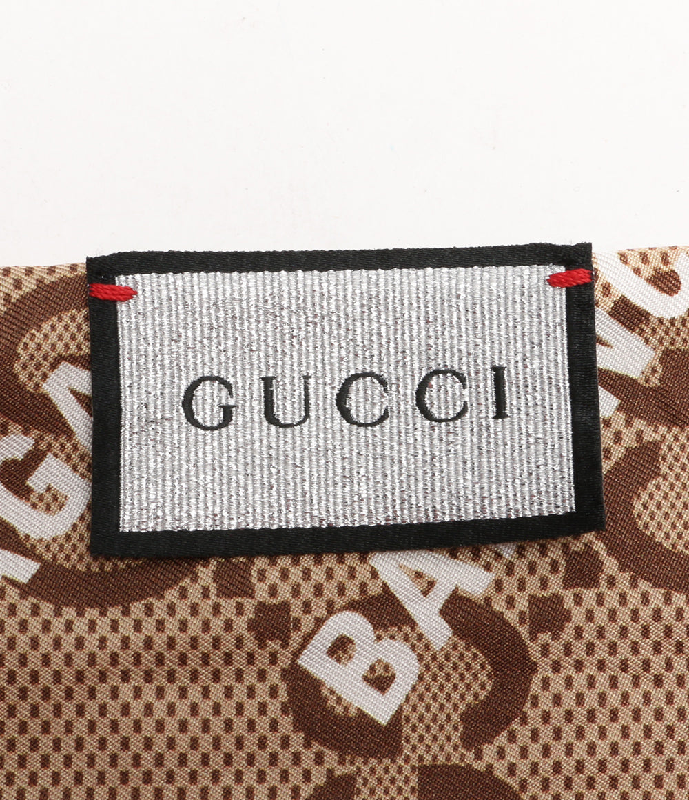 グッチ 美品 ダブルネームスカーフ シルク      レディース   GUCCI