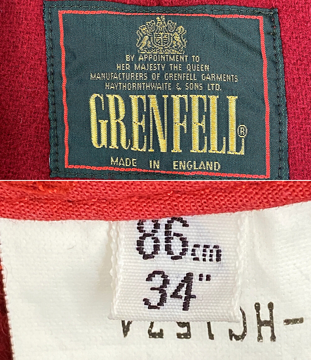 Grenfell グレンフェル ダッフルコート レッド レディース SIZE 34