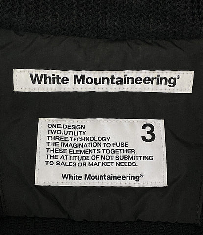 ホワイトマウンテニアリング  ジップアップベスト パネルデザイン 23ss     メンズ SIZE 3  WHITE MOUNTAINEERING