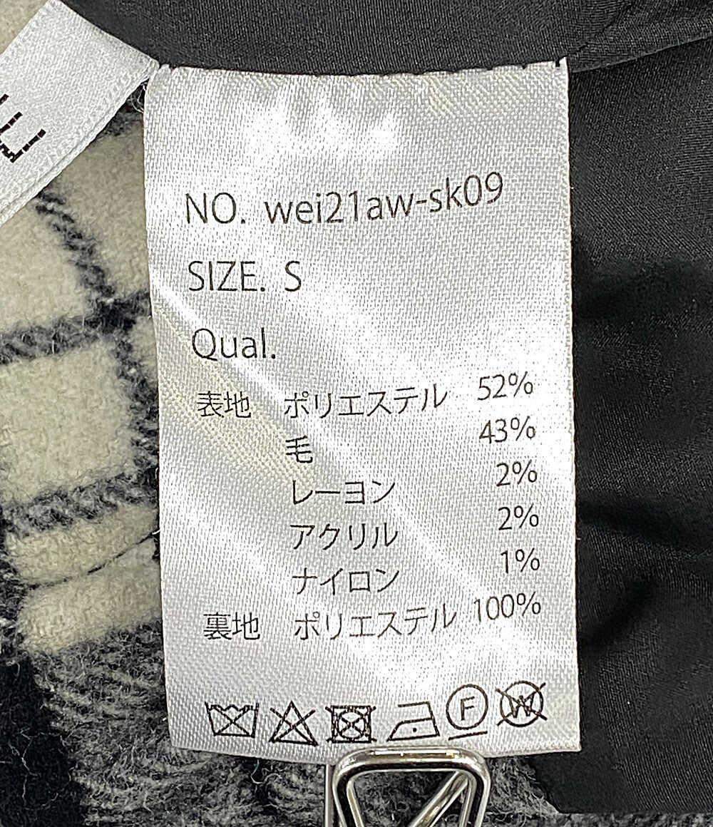 ジェンヌ ペンシルスカート シャギーチェック  21AW     レディース SIZE S  JENNE