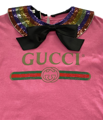 グッチ  半袖Ｔシャツ Print Collared Cotton T-shirt      レディース SIZE XS  GUCCI