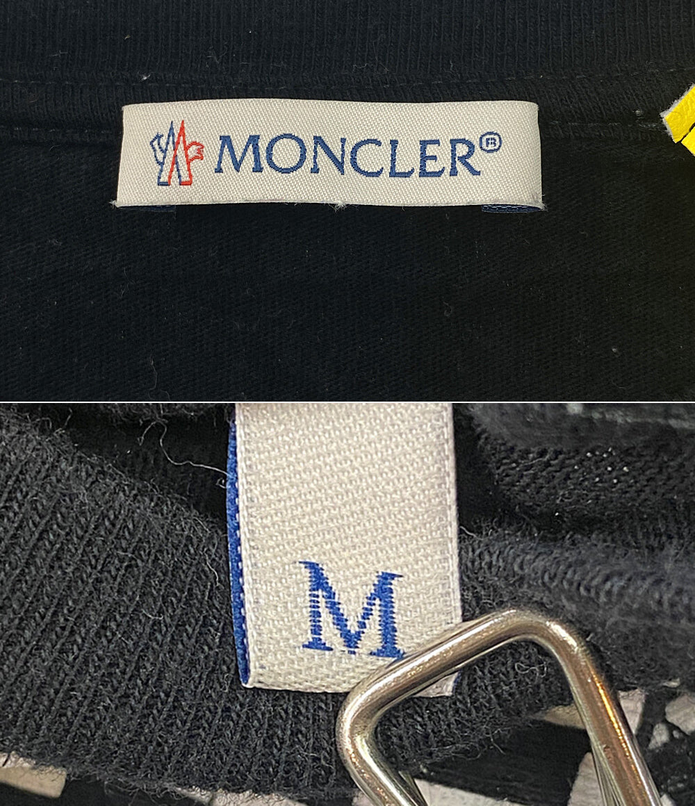 モンクレール  フラグメント ロゴプリントカットソー ブラック ホワイト      メンズ SIZE M  MONCLER×FRAGMENT