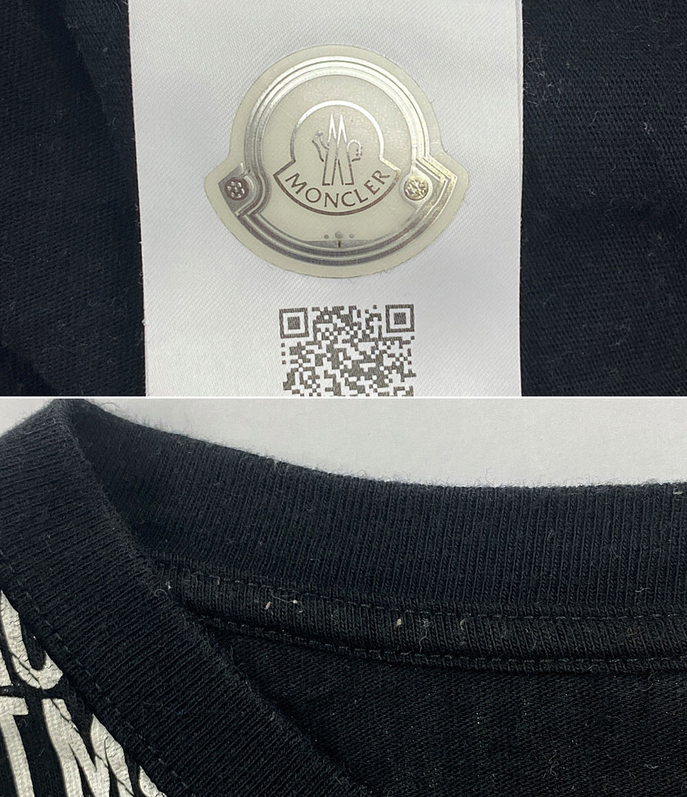 モンクレール  フラグメント ロゴプリントカットソー ブラック ホワイト      メンズ SIZE M  MONCLER×FRAGMENT