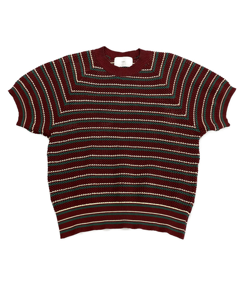 シュガーヒル 半袖ニット MULTI STRIPE COTTON KNIT TEE 23ss     メンズ SIZE 1  SUGARHILL