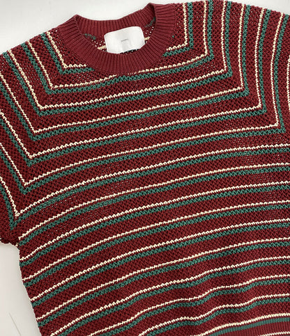 シュガーヒル 半袖ニット MULTI STRIPE COTTON KNIT TEE 23ss     メンズ SIZE 1  SUGARHILL