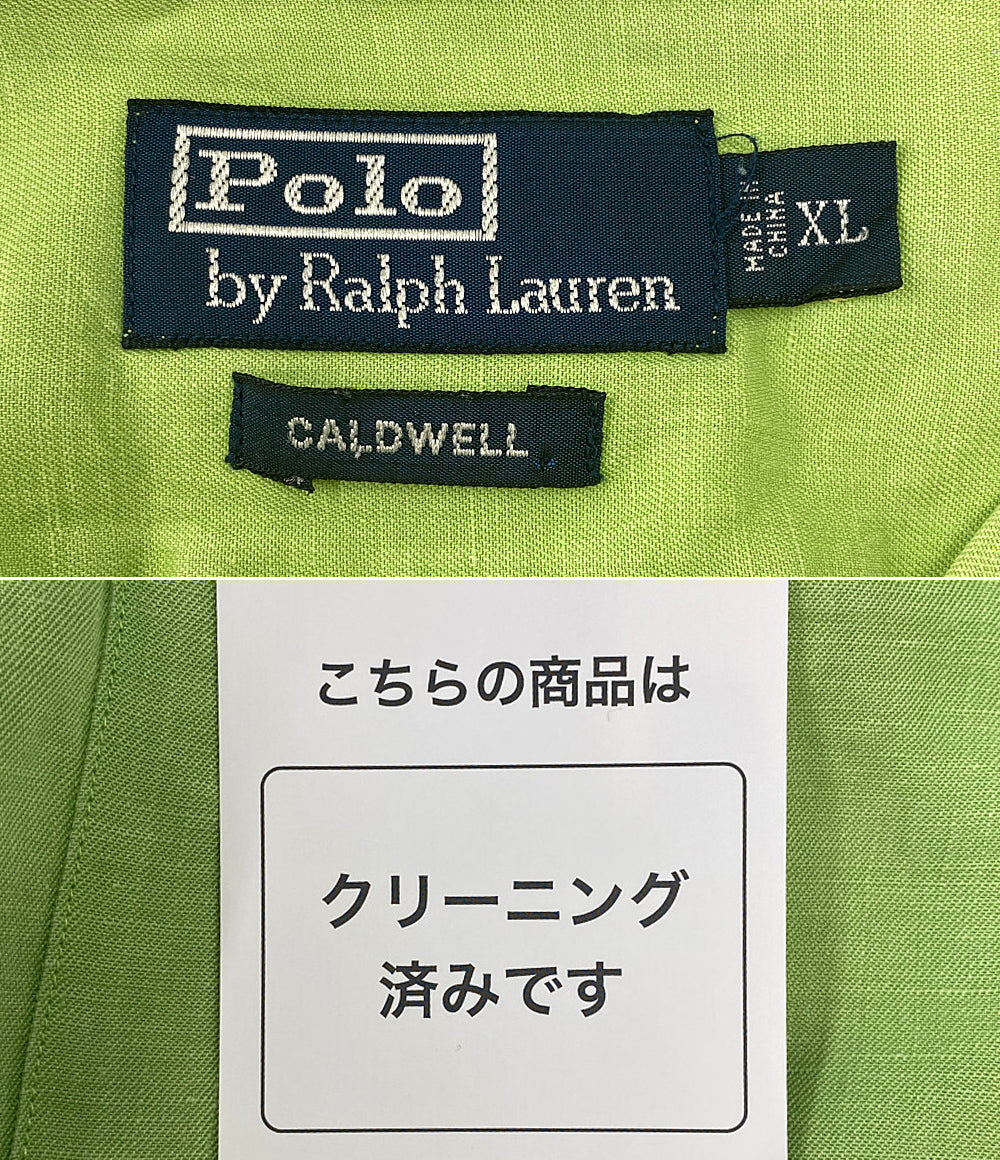 ポロ・ラルフローレン  半袖シャツ Linen Green      メンズ SIZE XL  POLO RALPH LAUREN